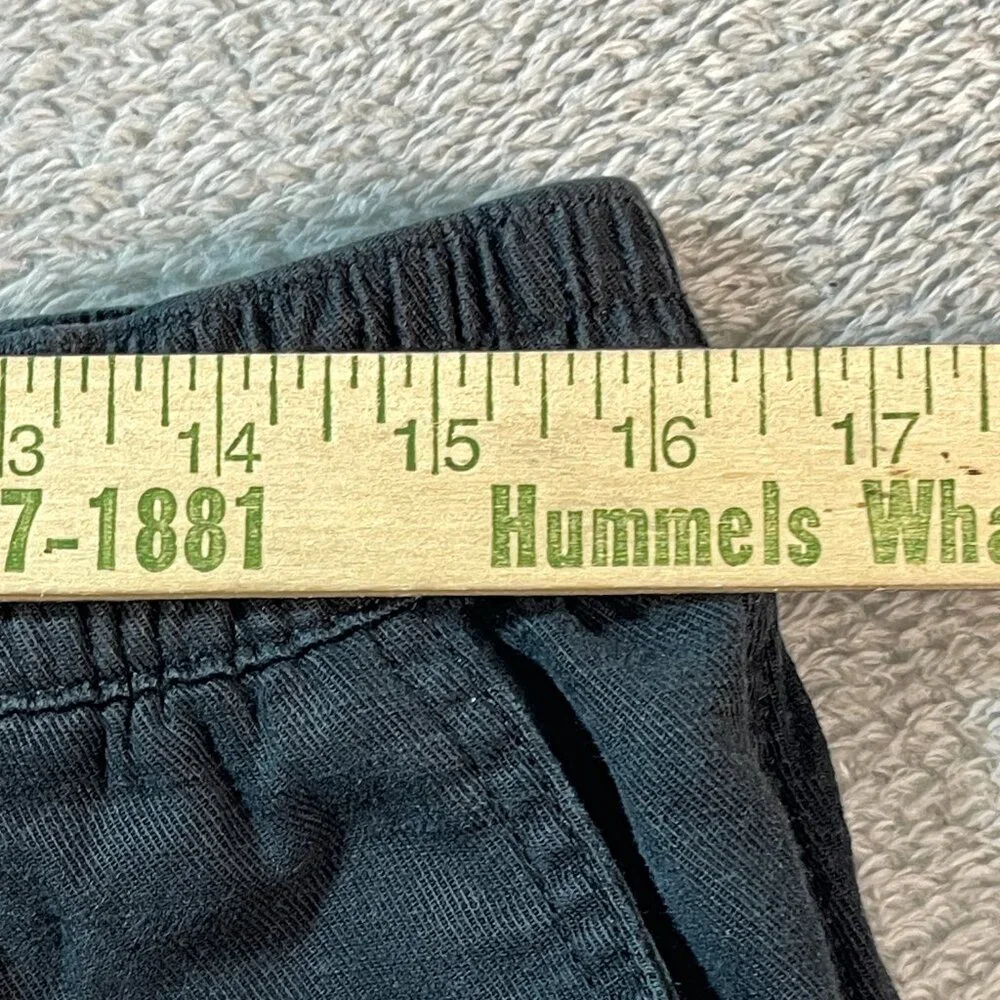Wonderly Cargo Black L Baggy Pants Zip Fly Stretch‎ Jogger Outdoorsy Lyocell
